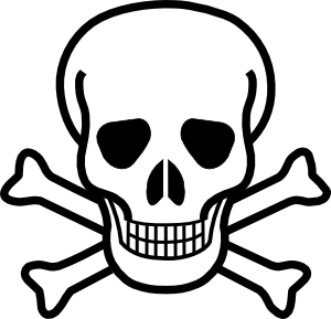 300x289 Skull And Crossbones Clip Art - Cartoon Skull Sketch