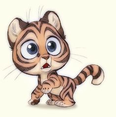 236x238 The 10 Best Cat Images In 2018 Dibujar Animales - Cartoon Tiger Sketch