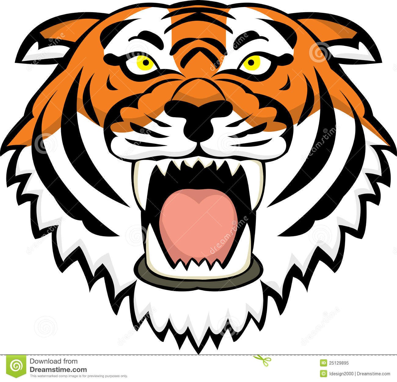 1300x1251 Tiger Face Cartoon Images Reviewwalls.co - Cartoon Tiger Sketch