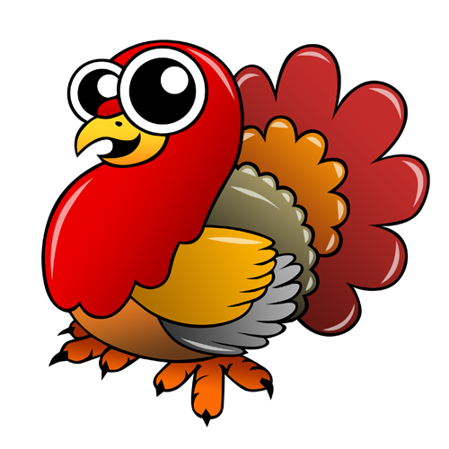 500x500 Cartoon Animals By Clayton Kashuba By Clayton Kashuba - Cartoon Turkey Sketch