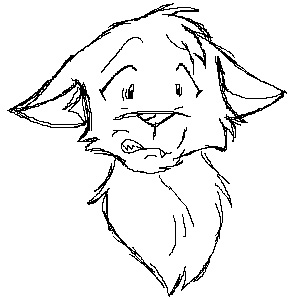 300x297 Collection Of Anime Wolf Pup Drawings High Quality, Free - Cartoon Wolf Sketch