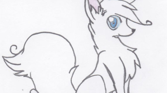 570x320 Cartoon Wolf Drawings Draw A Cartoon Wolf - Cartoon Wolf Sketch