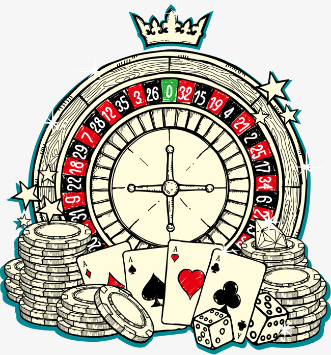 650x697 Hand Painted Furniture Elements Legitimate Casino, Hand Painted - Casino Sketch