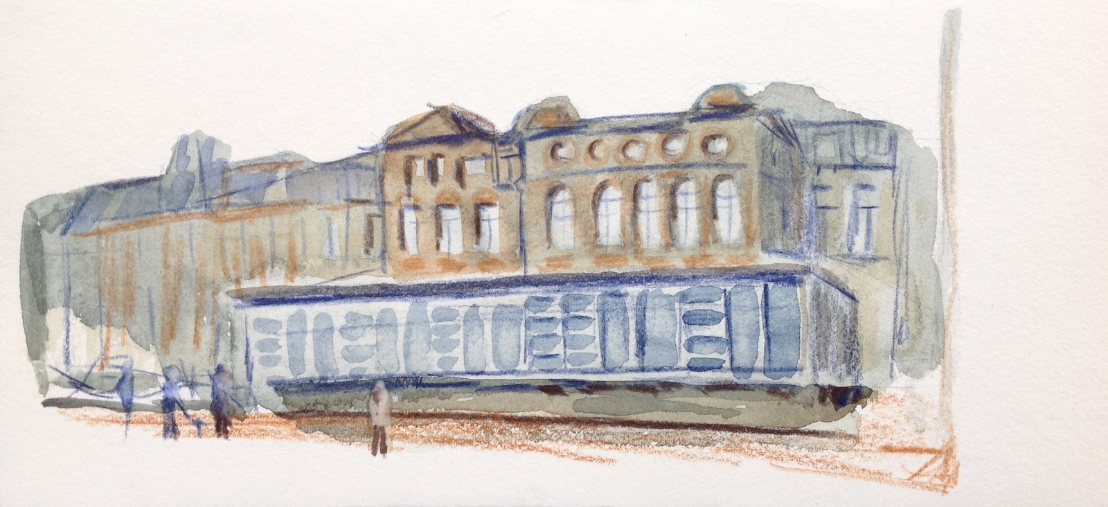 1600x732 Urban Sketchers Luxembourg Sketching Instead Of Gambling In The - Casino Sketch