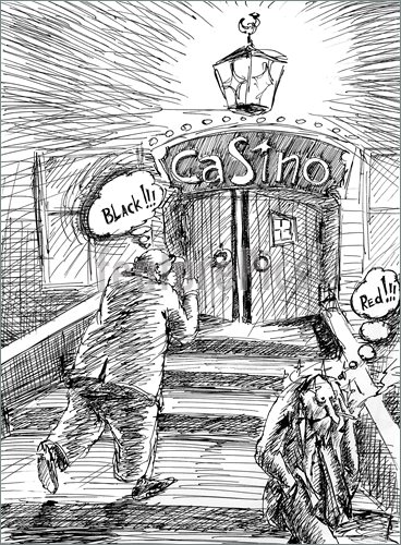 368x500 Casino Entrance Scetch Stock Illustration I5228495 - Casino Sketch