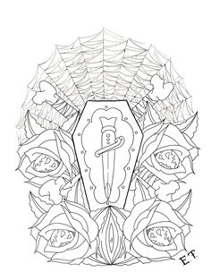 236x304 The 41 Best Traditional Coffin Tattoo Drawing Images - Casket Sketch