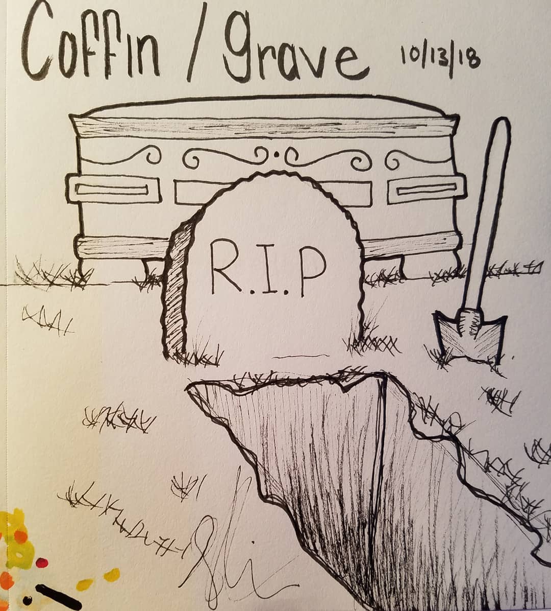 Newest For Coffin Casket Drawing | Charmimsy