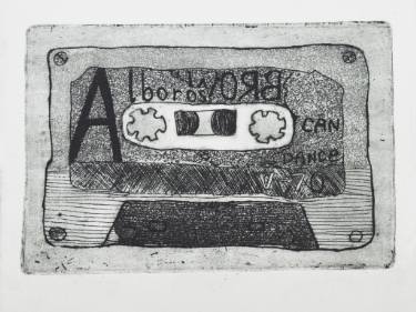 375x281 Saatchi Art Cassette Tape 3 - Cassette Tape Sketch