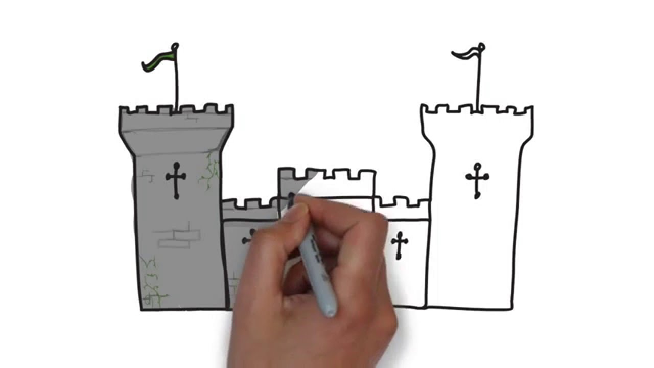 1280x720 How To Sketch A Castle!! [For Kids] - Castle Sketch
