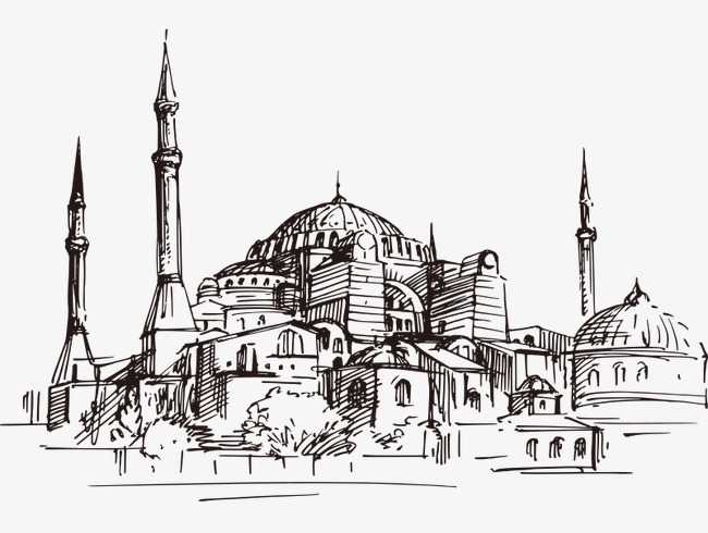 650x490 Vector Sketch Castle, Sketch Vector, Castle Vector, Vector Png And - Castle Sketch