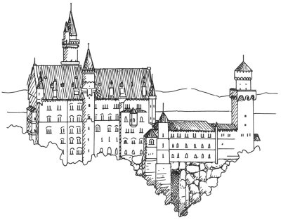400x313 How To Draw Castles Howstuffworks - Castle Sketch Easy