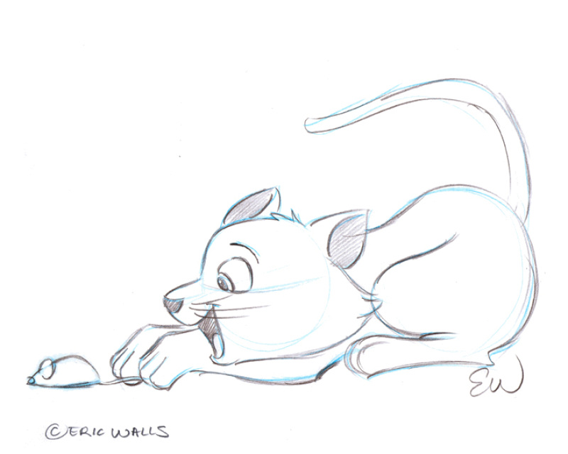 800x640 Cat And Mouse - Cat And Mouse Sketch