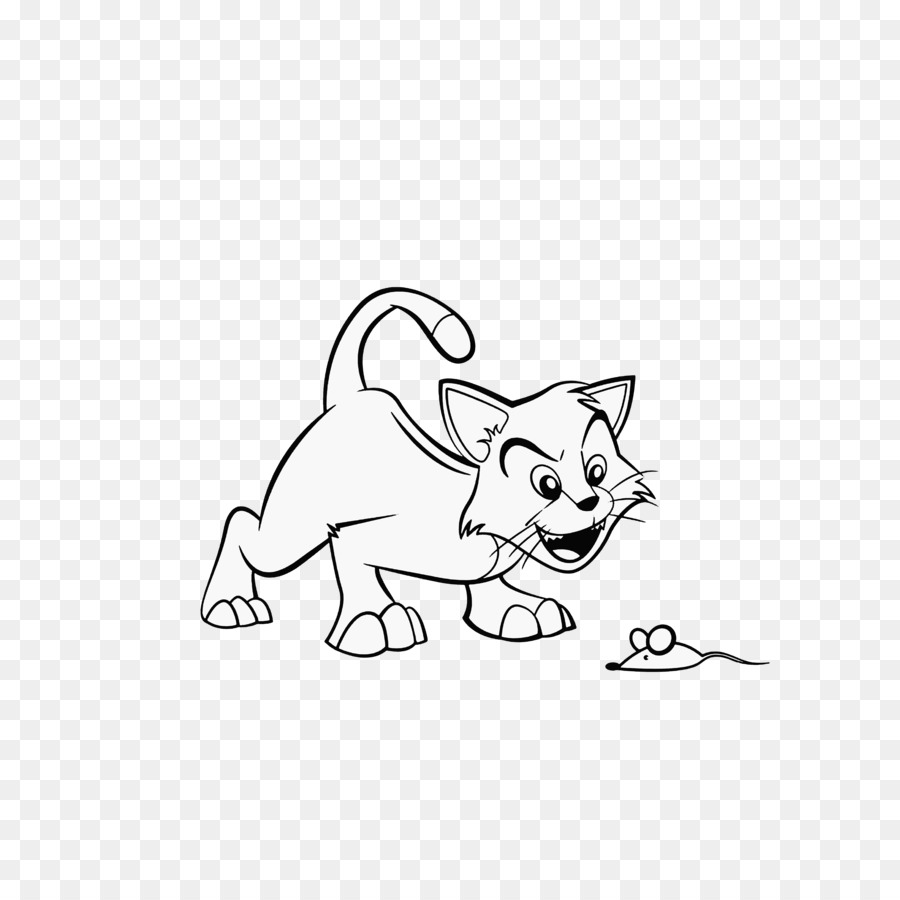 900x900 Jerry Mouse Cat Drawing Cartoon Sketch - Cat And Mouse Sketch