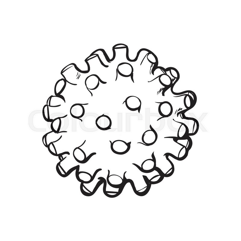 800x800 Pet, Cat, Dog Rubber Spiked Toy Ball, Black And White Sketch Style - Cat Black And White Sketch