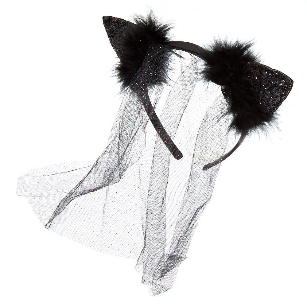 1000x1000 Glitter Veil Cat Ears - Cat Ears Sketch