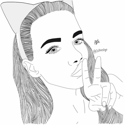 500x500 Joanna - Cat Ears Sketch