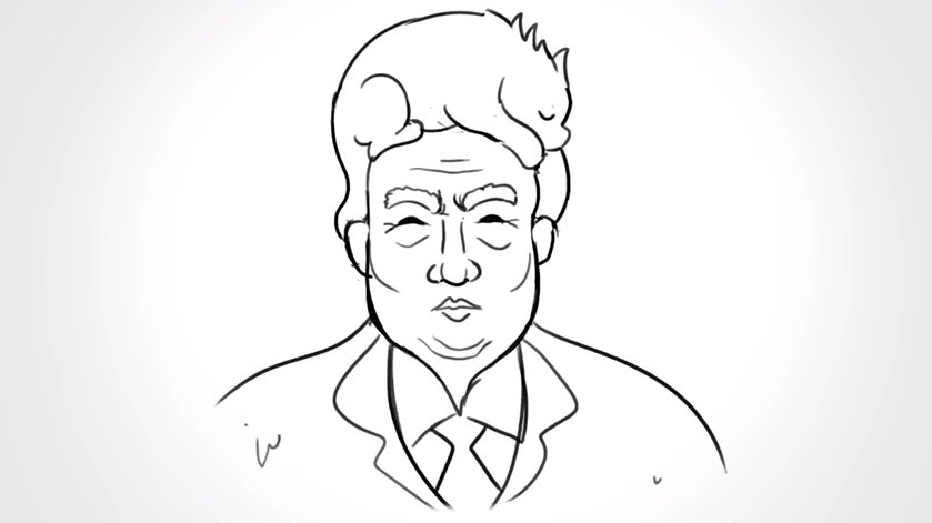 839x471 How To Draw Donald Trump In 6 Simple Steps - Cat Easy Sketch