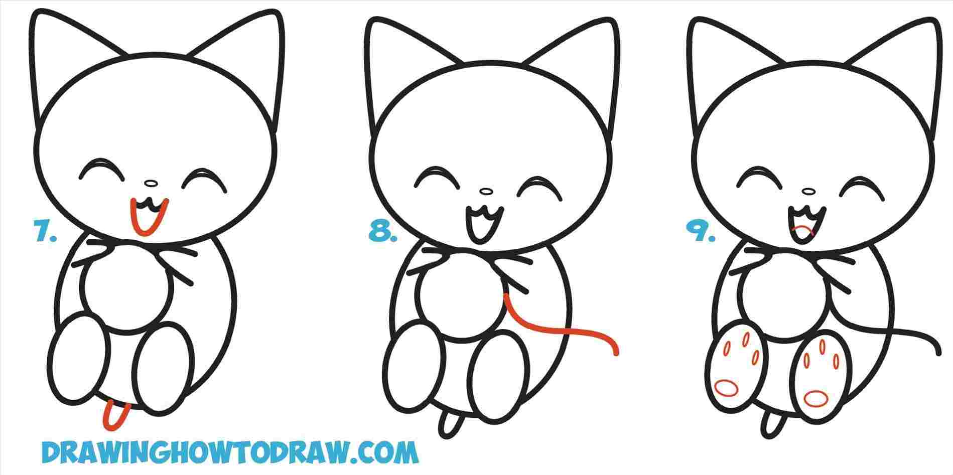 1899x947 Sketch Easy Cute Cat Drawing Drawing Fine Art - Cat Easy Sketch