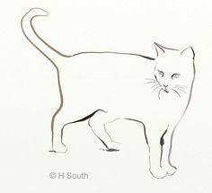 236x215 Easy Sketch Cat - Cat Easy Sketch