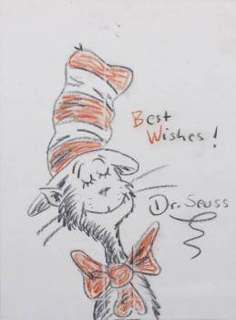 259x350 Realized Price For Mike Myers Cat In The - Cat In The Hat Sketch