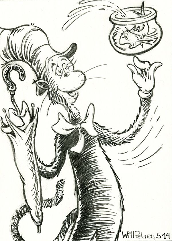 600x838 The Cat In The Hat - Cat In The Hat Sketch