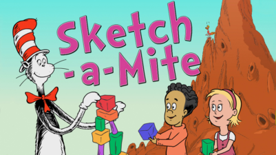 401x225 The Cat In The Hat . Sketch A Mite Pbs Kids - Cat In The Hat Sketch