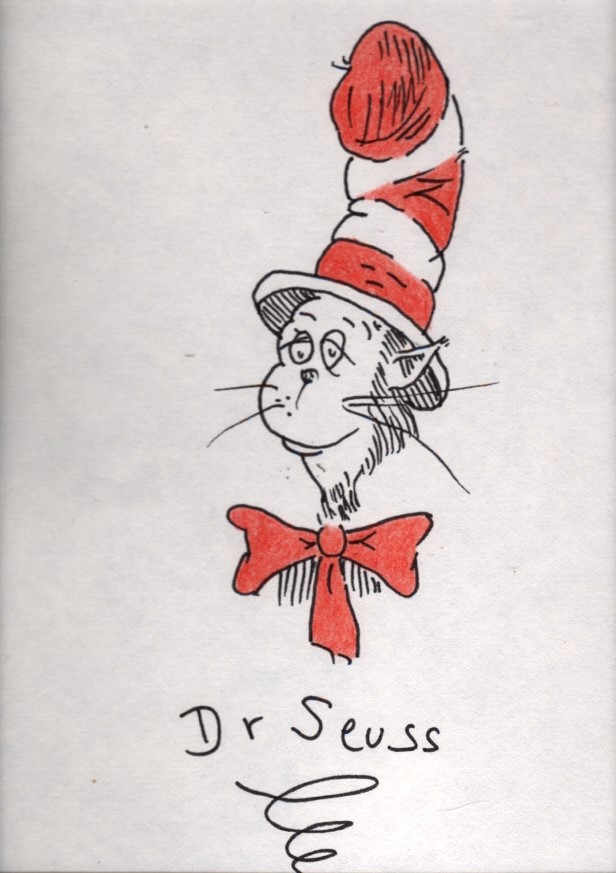 Cat In The Hat Sketch at PaintingValley.com | Explore collection of Cat ...