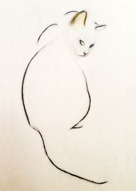 267x375 User No Longer Available Love, Truth, Beauty, Inspiration - Cat Line Sketch