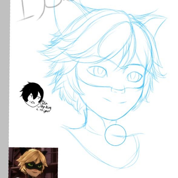 588x588 Chat Noir Drawing Miraculous Amino - Cat Noir Sketch