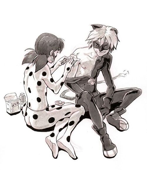 500x580 Miraculous Tales Of Ladybug Amp Cat Noir (2015 ) - Cat Noir Sketch