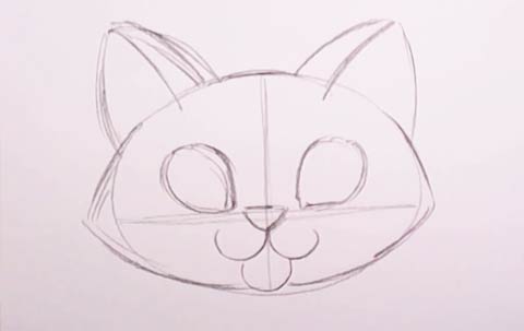 480x303 Cute Kitten Drawing Lesson - Cat Sketch Easy