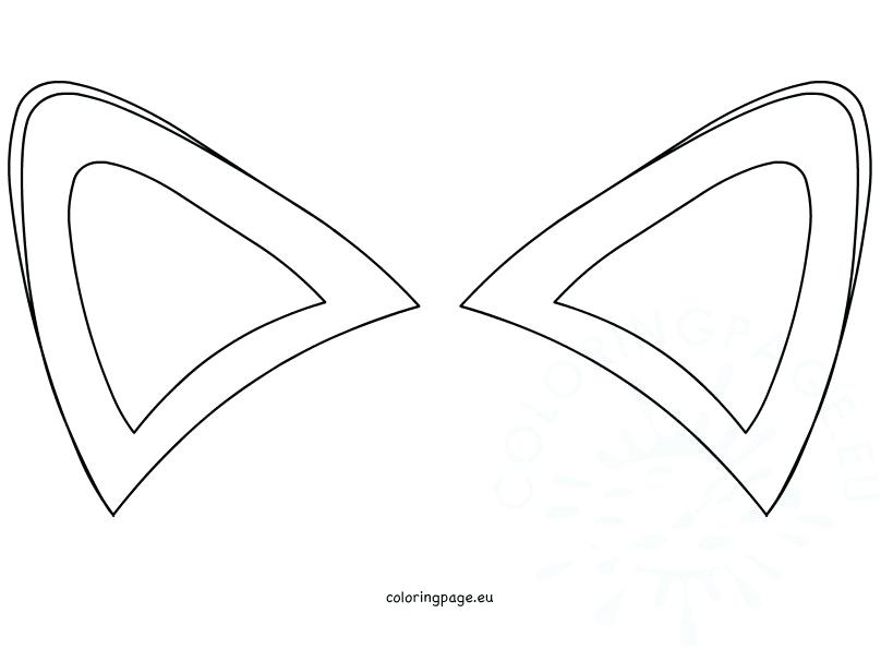 Cat Ear Template Printable