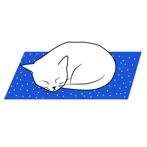 480x480 Sleep Goodnight Gif On Gifer - Cat Sleeping Sketch