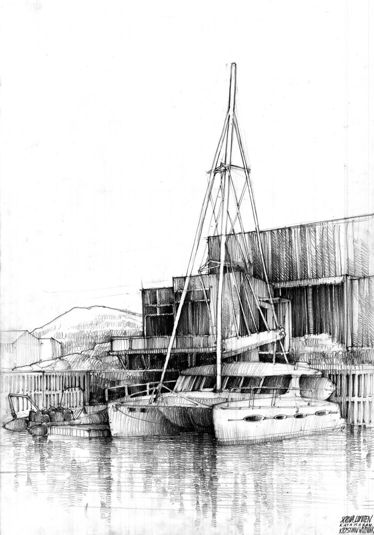 748x1069 Skrova - Catamaran Sketch