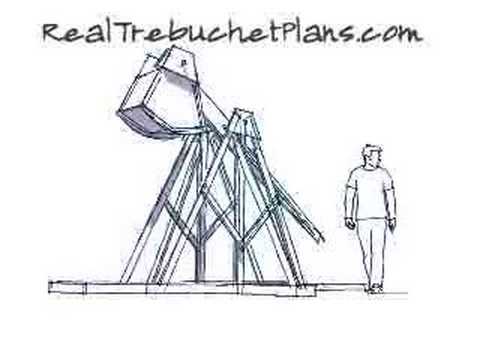 480x360 Real Trebuchet Plans - Catapult Design Sketch