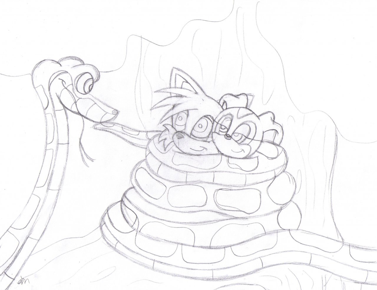 1280x985 Double Catch Sketch By Gnnnn - Catch Sketch