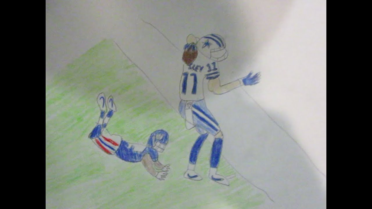 1280x720 Drawing Cole Beasley Catch - Catch Sketch