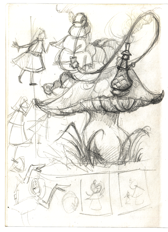 540x746 Think Strange - Caterpillar Sketch