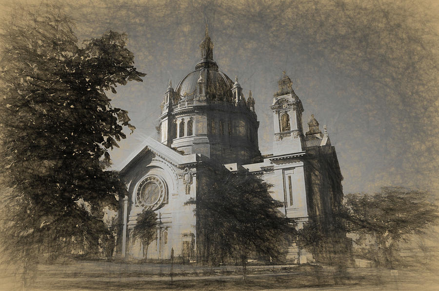 900x598 Cathedral Sketch Photograph By Tom Reynen - Cathedral Sketch