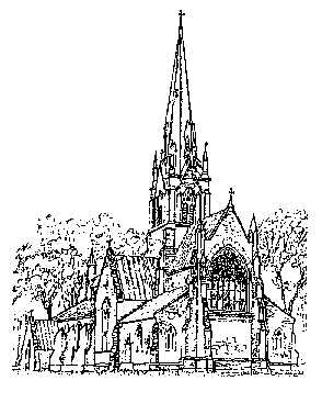 294x367 Sketch Christ Church Cathedralchrist Church Cathedral - Cathedral Sketch