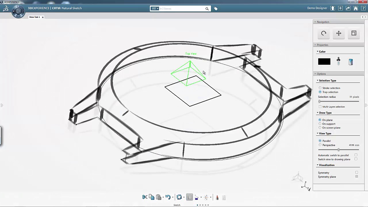 catia 3d sketch