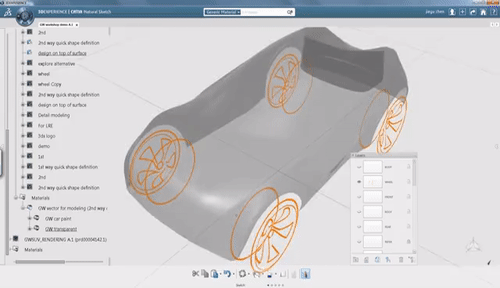 500x288 How To Design On Top Of A Surface With Catia Natural Sketch - Catia Natural Sketch