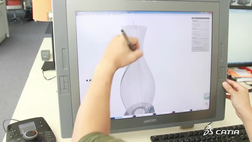 854x480 Catia V6 Industrial Design Catia Natural Sketch - Catia Natural Sketch