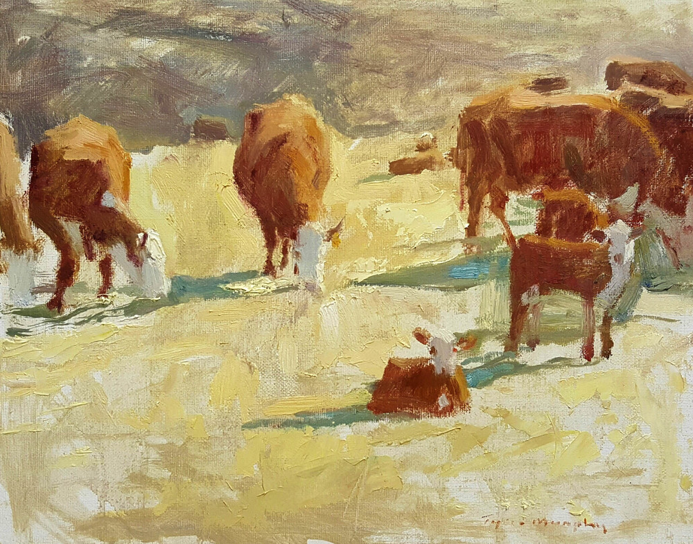 1000x786 Tyler Murphy - Cattle Sketch