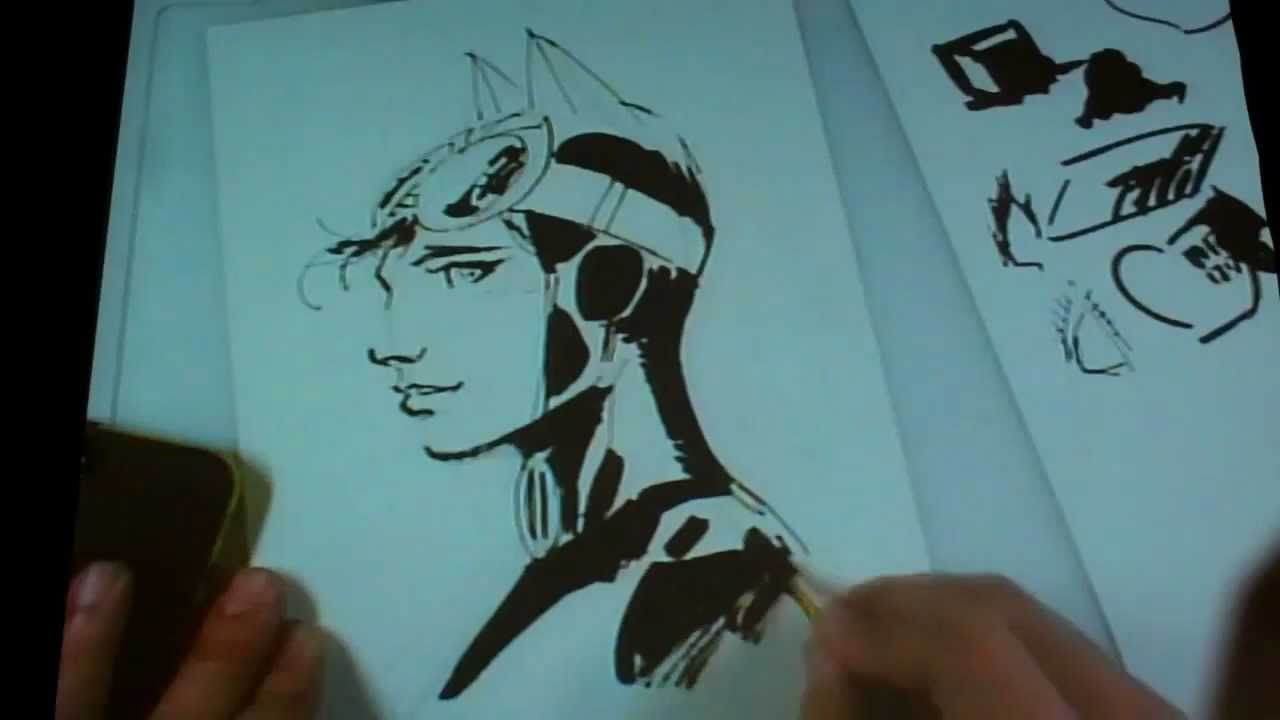 1280x720 Jim Lee - Catwoman Sketch