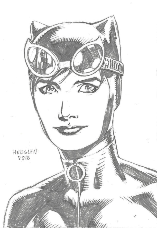 645x936 Thomas Hedglen - Catwoman Sketch
