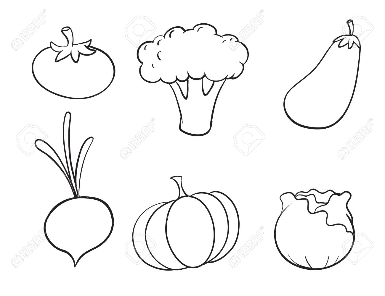 1300x1001 Cauliflower Clipart Outline - Cauliflower Sketch