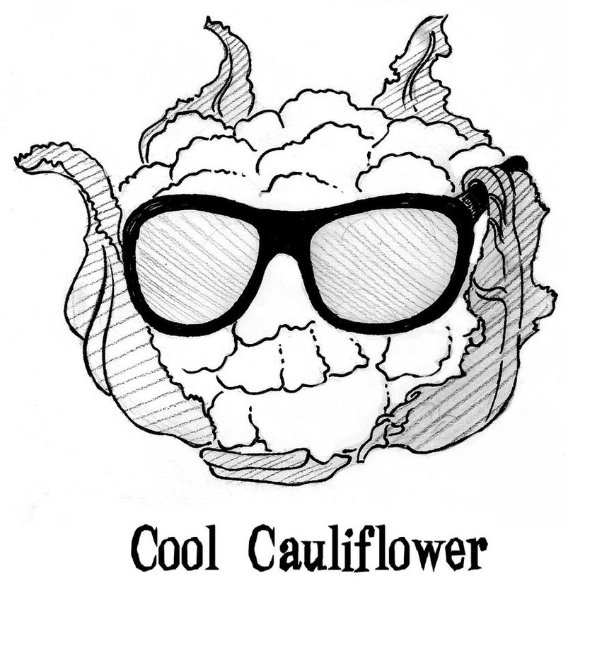 868x920 Cool Cauliflower T Shirt Sketch By Gerehead - Cauliflower Sketch
