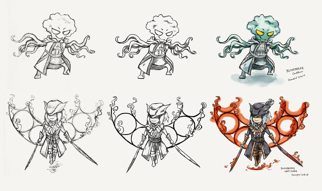 1024x608 Bloodborne Quick Sketch - Cauliflower Sketch