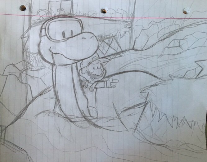 667x522 Hazey Maze Cave Sketch Mario Amino - Cave Sketch